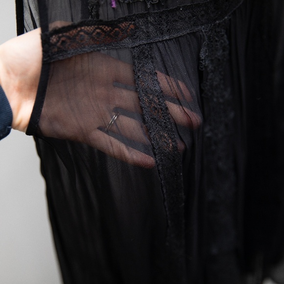 Embroidered Sheer Tunic - Picture 4 of 6
